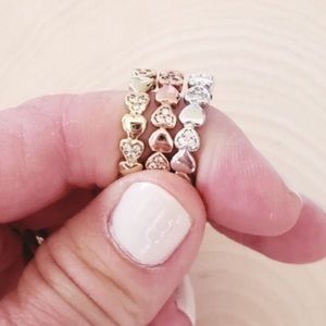 Chloe and Isabel gold heart Petite bijoux ring